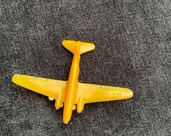 Plano de plástico amarillo Lido DC-3 vintage