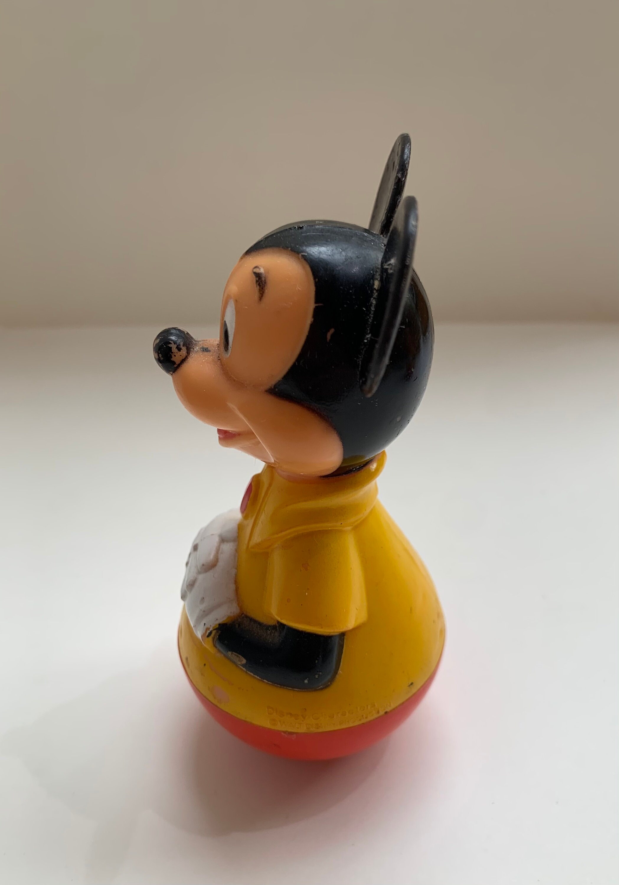 Disney Vintage Mickey Mouse Roly Poly Weeble Wobble 1970's - Etsy
