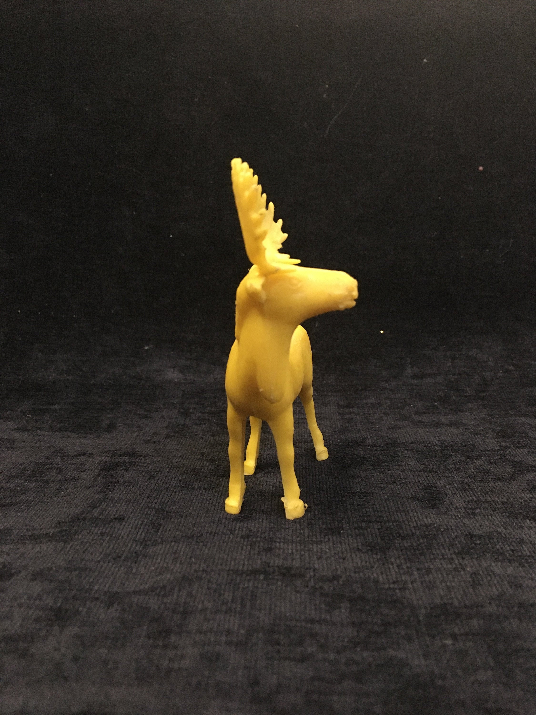 RARE Bergen Elk Moose Toy Yellow Vintage Etsy UK