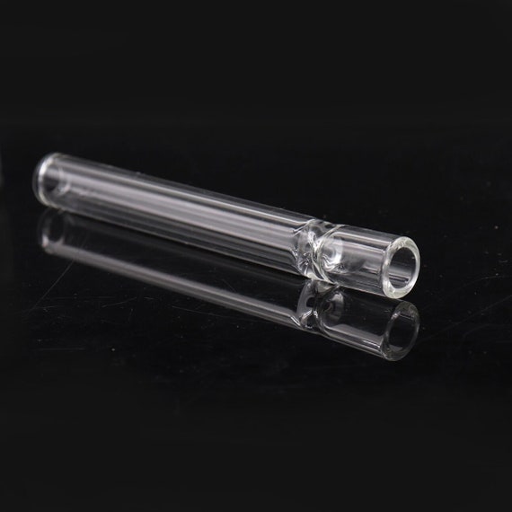 10X or 5X Thick Pyrex Glass Chillum Tobacco Pipe smoking Pipe, Smooth One  Hitter, 4 Long, 12mm OD, 1.5mm Wall Thickness, USA Fast Shipping 