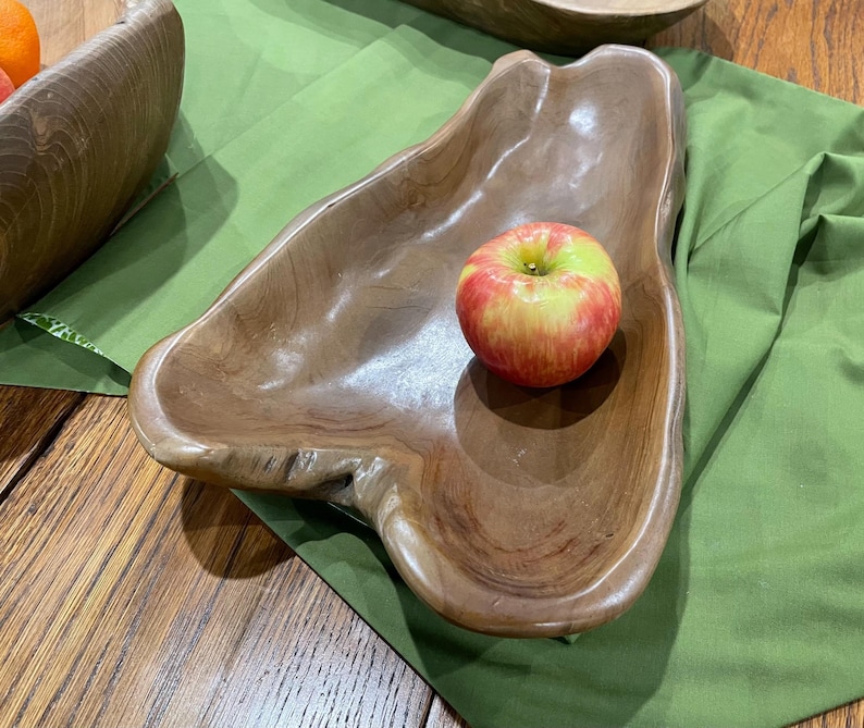 Natural Wood Centerpiece Dining Display Farmhouse Table Driftwood Bowl Rustic Design Handmade Artisan Piece Unique Live Edge Root Organic Pattern Authentic Grain Gift Men Home Styling Decorative Accent One Kind Wooden Focal Point