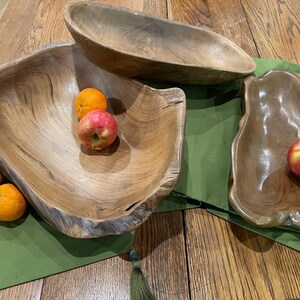 Rustic Wooden Bowl Centerpiece Handmade Driftwood Design Farmhouse Table Dining Display Natural Wood Artisan Gift Men Home Styling Live Edge Root Organic Pattern Unique One Kind Piece Decorative Accent Authentic Grain Focal Point
