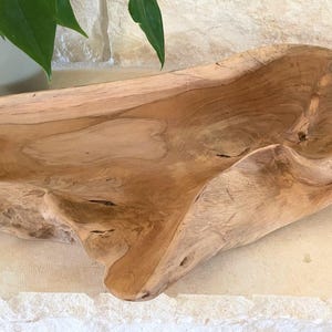 Driftwood Bowl Centerpiece Farmhouse Table Rustic Design Wooden Handmade Gift Men Home Dining Display Natural Wood Artisan Piece Unique image 18