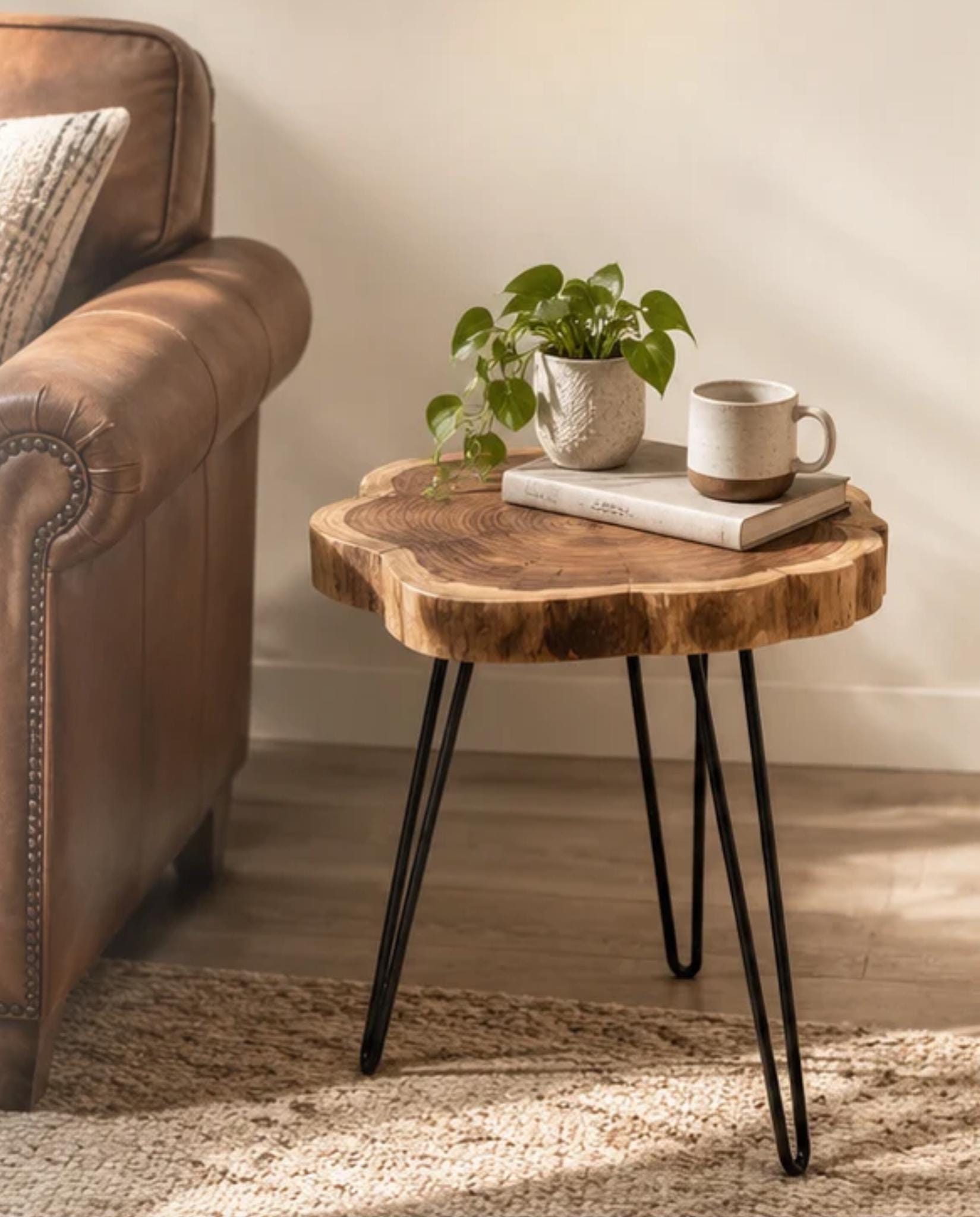 Live Edge Side Table - Etsy