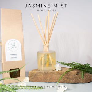 Luxury Reed Diffuser Jasmine Musk Relaxation Gift Jasmine Mist Scent