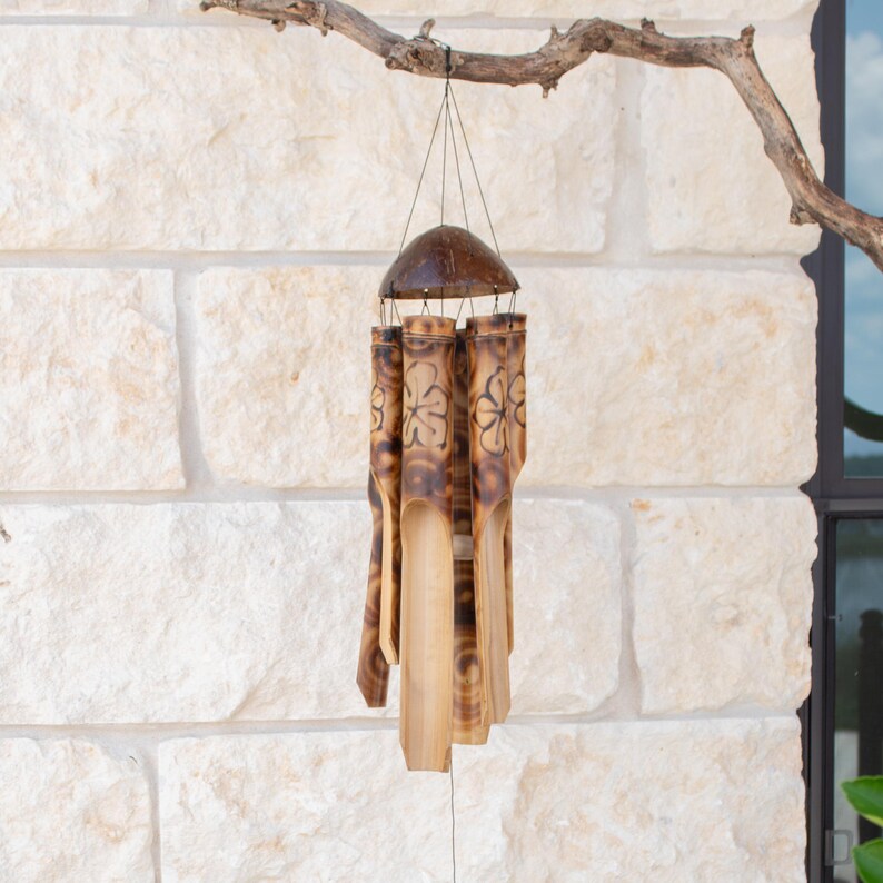 Bamboo Rustic Wind Chime - Thumbnail 2