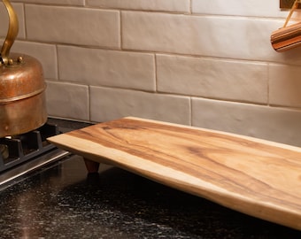 Teak Live Edge Pedestal Charcuterie Severing Platter Natural Organic Cheese Serving Tray  Cutting Board GrazingTable Decoration Wood Plate