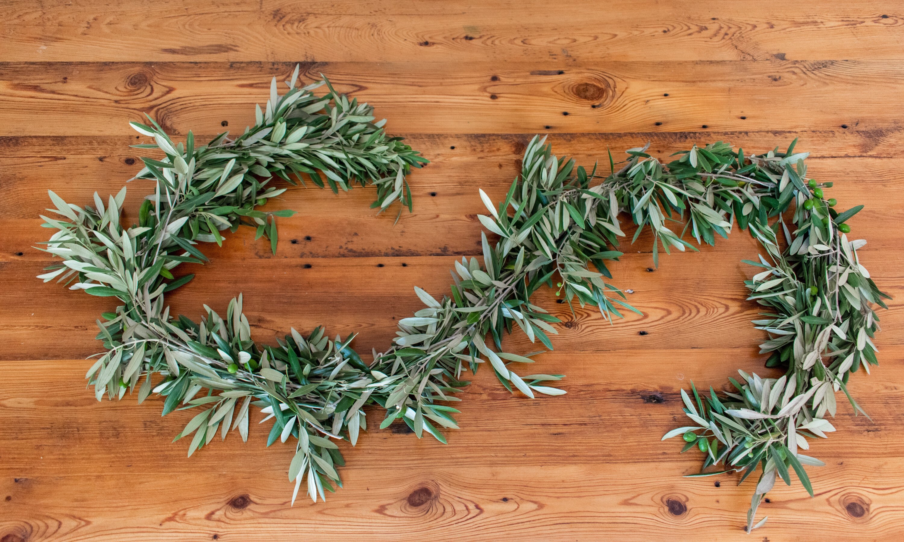 Fresh Olive Garland Natural Garland Real Greenery Garland Etsy