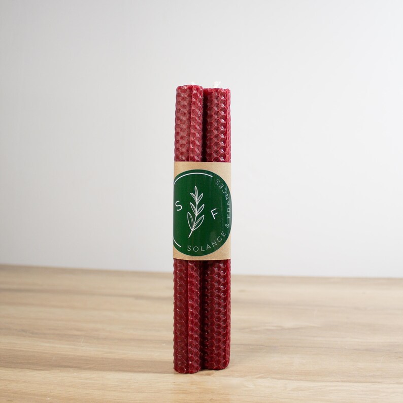 Solange & Frances Beeswax Taper Candles