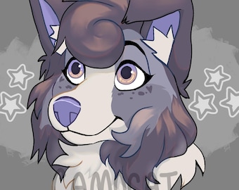 Fursona/OC Custom Digital Art Headshot Icon/PFP Commissions