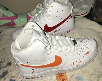 Nike Air Force 1 Sneakers voor kinderen met roségouden | Etsy België