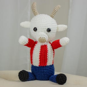 Chivas gehaakte pop, geit, voetbalteam, Guadalajara geit gebreide mascotte