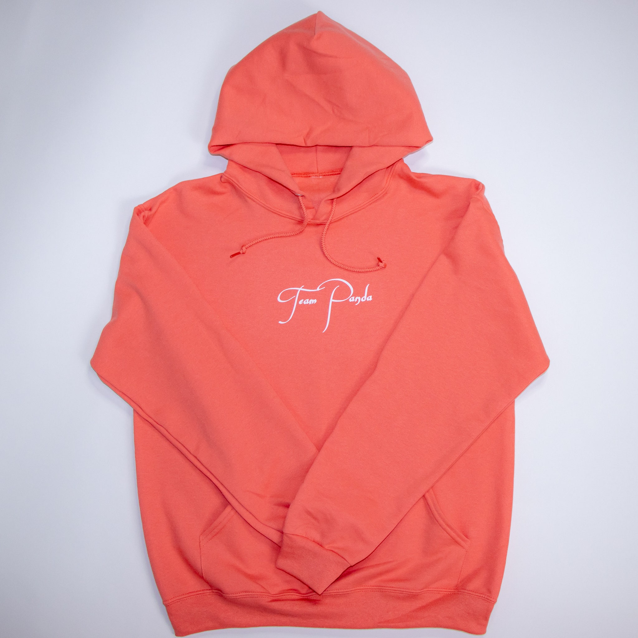Neon Coral Hoodie Etsy UK