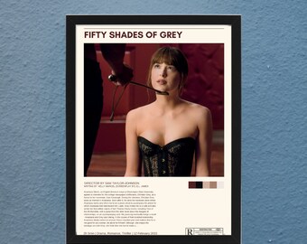 Fifty Shades Poster Etsy