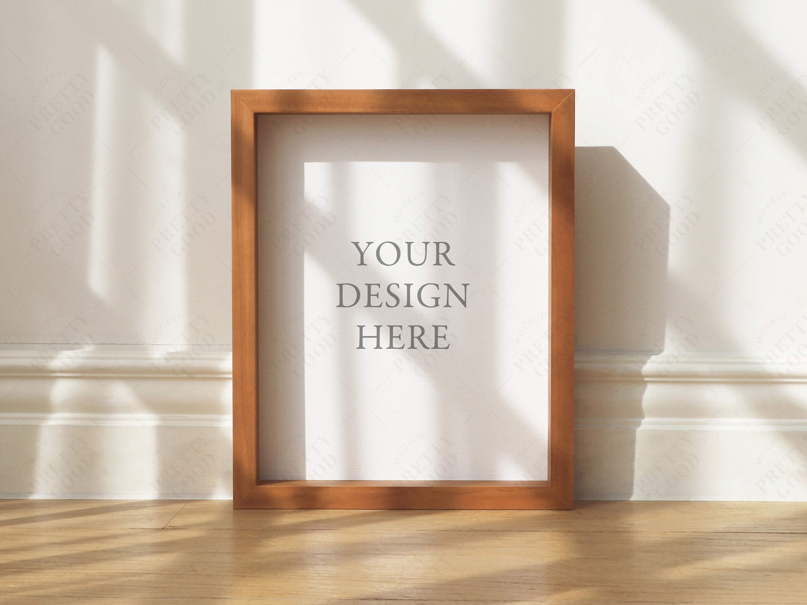 Download Vertical frame mockup 8x10 frame mockup Wooden frame Empty ...