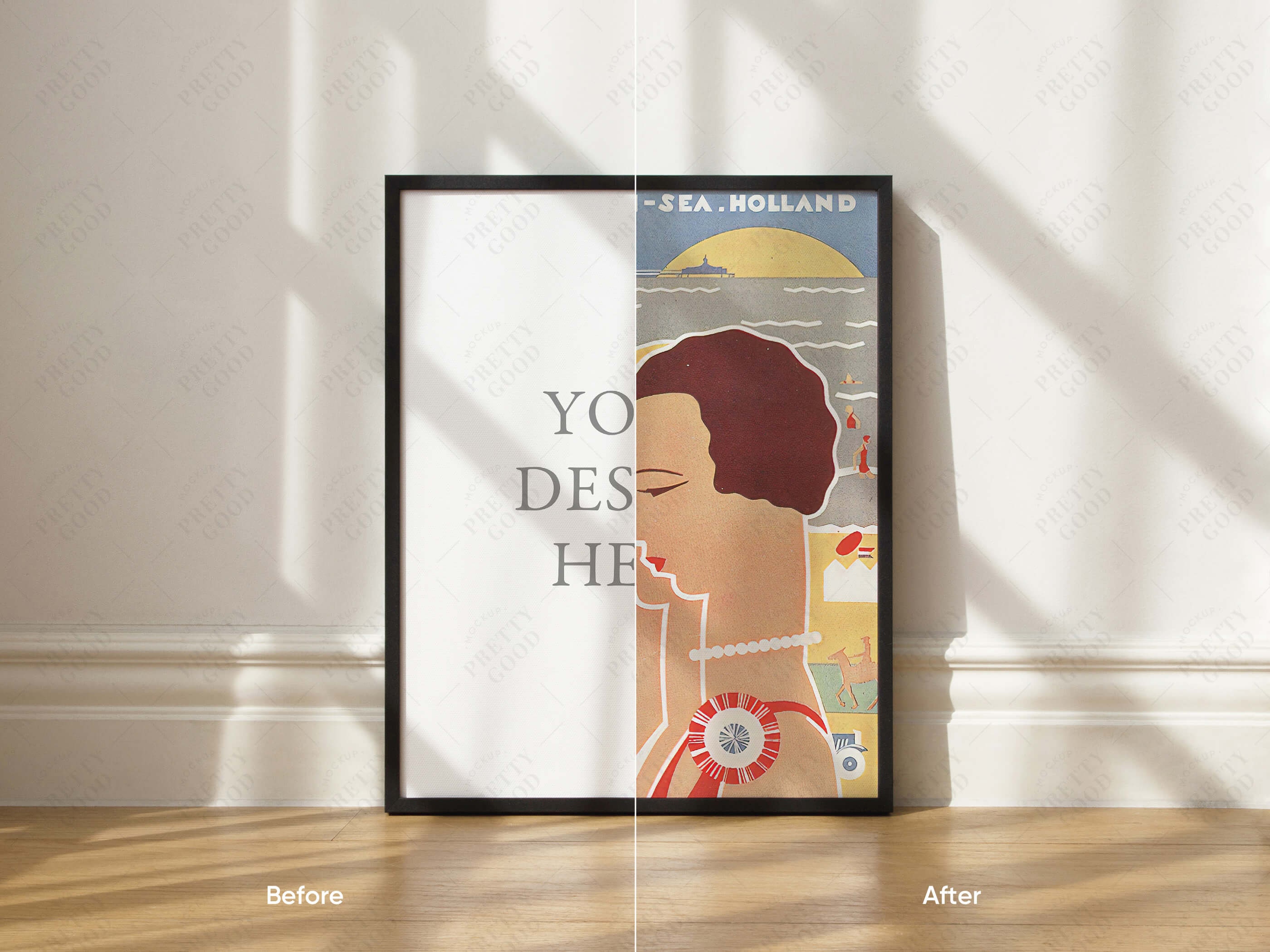 Download Frame Mockup Contemporary Paper Girls Mock Up 11x14 | Etsy