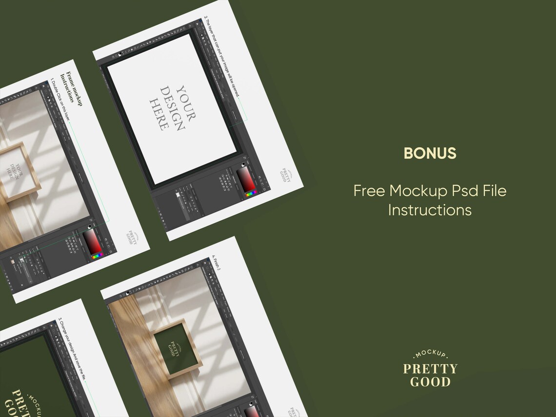 Frame Mockup Contemporary Paper Girls Mock Up 11x14 | Etsy