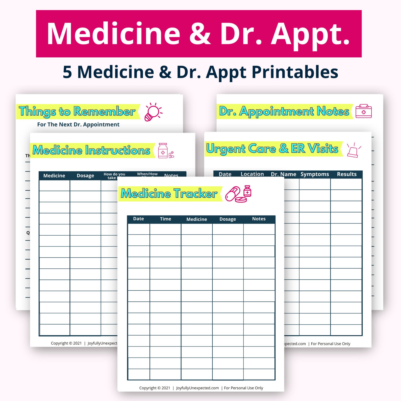 Special Needs Medical Binder Printable Etsy