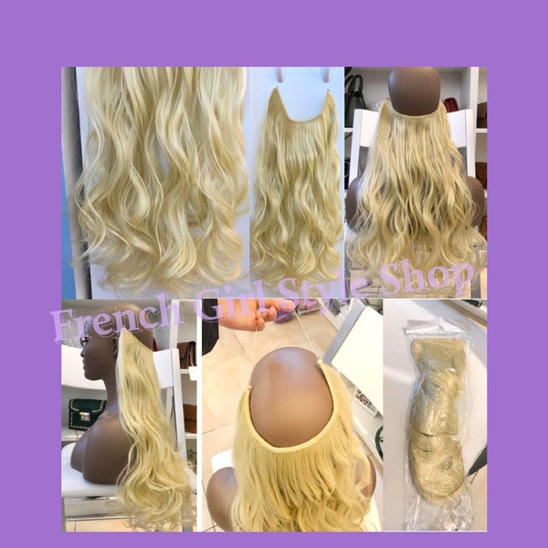 Halo Hair Extensions Etsy