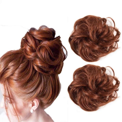 Copper Red Set of 2 Thick FAUX Human Hair Messy Buns - Etsy Canada Copper Red Set of 2 Thick FAUX Human Hair Messy Buns - Etsy Canada