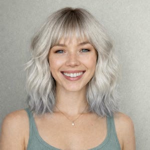 Shaggy Layered Synthetic Wig with Bangs Shoulder Length Y2K Chic Amazon.com : Wiginway Shaggy Layered Wig with Bangs  main image 4