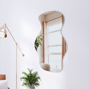 Asymmetrical Mirror Interior Design , Irregular Mirror Home Decor, Aesthetic Mirror Wall Decor , Jola
