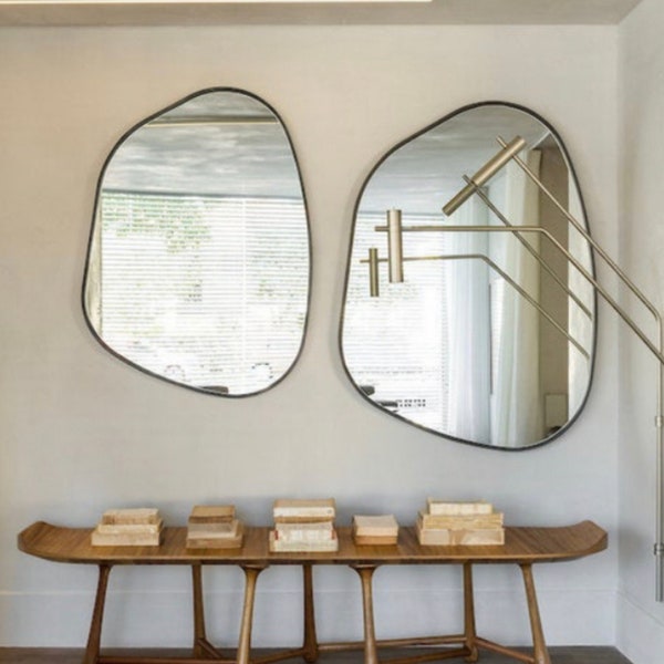 Asymmetrical Mirror Unique Home Decor Irregular Mirror Aesthetic Mirror Wall Decor Luxury Mirror