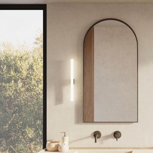 Cecilia Arched Asymmetrical Mirror - Bathroom Wall Irregular Mirror Aesthetic Home Decor Mirror