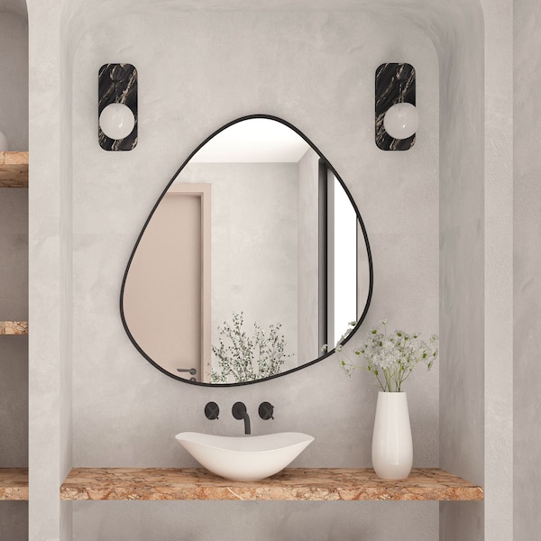 Star Irregular Bathroom Vanity Mirror Asymmetrical Elegant Bedroom Mirror Aeshetic Unique Mirror