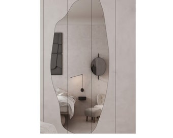 Dragos Irregular Mirror Home Decor Asymmetrical Unique Mirror Wall Design Aeshetic Mirror