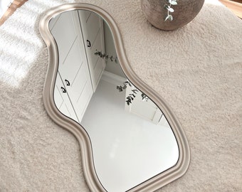 Sera Irregular Wavy Mirror Asymmetrical Home Decor Aesthetic Wall Mirror