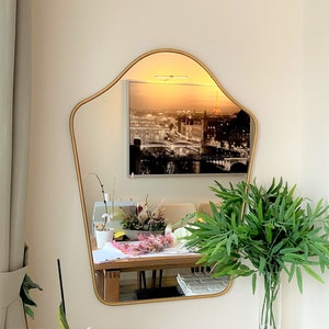 Asymmetrical Mirror Home Decor,Irregular Mirror,Aesthetic Mirror Wall Decor