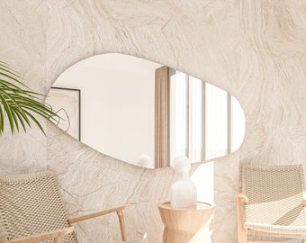 Ephesus Irregular Full Length Unique Mirror Asymmetrical Full Body Mirror  Aesthetic Mirror