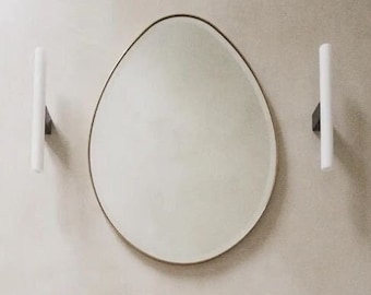Fabio Asymmetrical Wall Mirror ,Unique Bahtroom Mirror Irregular Style Home Mirror