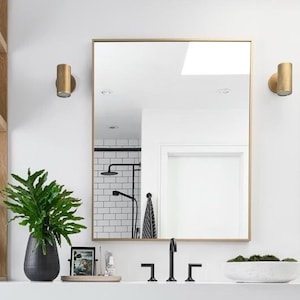 Rectangular Home Mirror Aesthetic Wall Decor Mirror Luxury Home Design Mirror Symetrica Mirror 50 Height x 40 Width inches