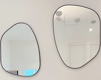 Irregular Home Design Mirror  Asymmetrical Home Mirror Aesthetic Mirror Wall Decor