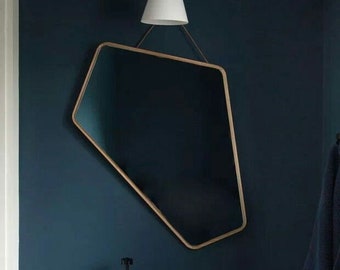 Irregular Angled Mirror Asymmetrical Home Design Wall Mirror Aesthetic Interior Mirror