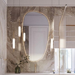 Asymmetrical Wall Mirror: Modern Home Decor, Irregular Design