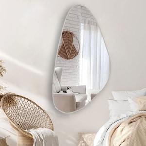 Asymmetric Mirror Home Art , Irregular Mirror Wall Design , Aesthetic Mirror Wall Decor , Vega Luxury Mirror
