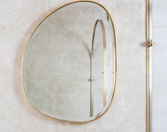 Inna Asymmetrical Mirror Wall Decor Irregular Mirror Home Decor Aesthetic Beans Mirror