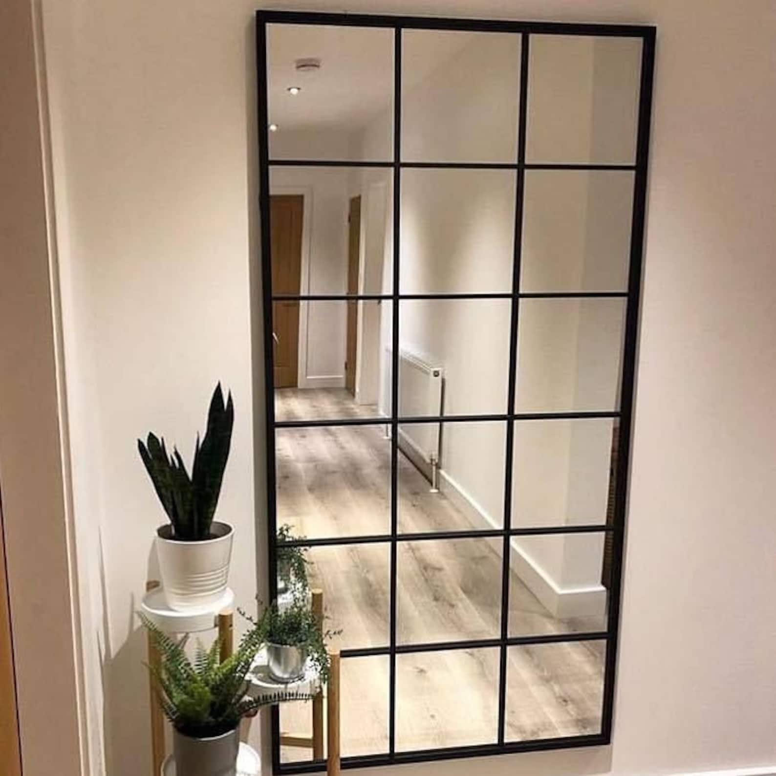 Full Length Mirror Large Industrial Mirror Aesthetic Mirror Etsy