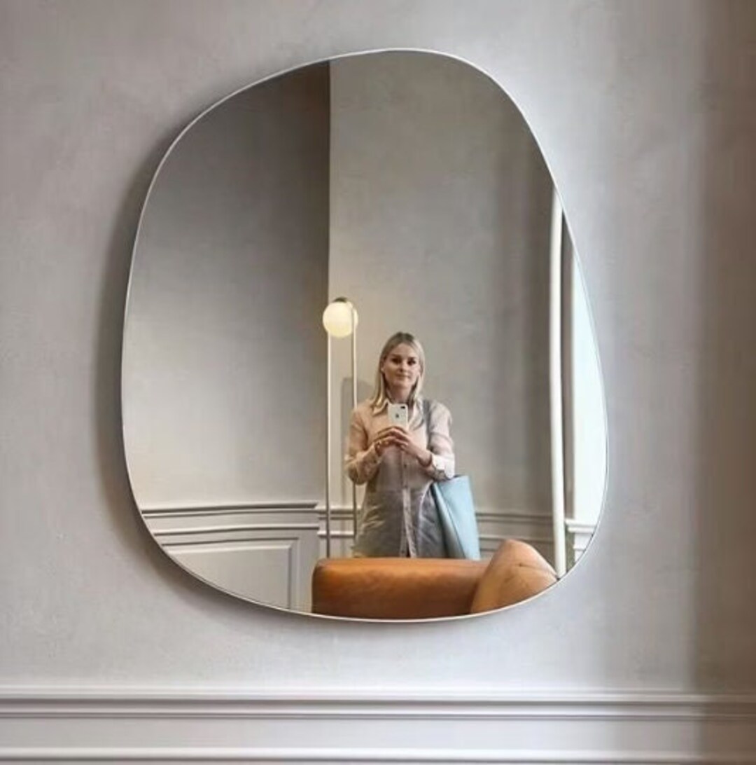Aesthetic Home Mirror Wall Accessory Irregular Wall Mirror Home ...