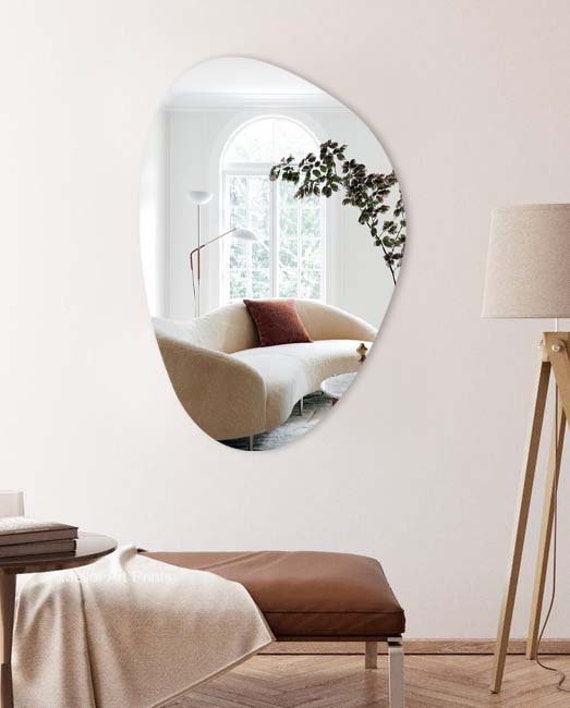 Wall Art Specchio asimmetrico Decorazioni per la casa, Specchio irregolare  per camera da letto, Decorazioni per pareti con specchi estetici da bagno -   Italia