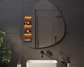 Salda Asymmetrical Mirror Bathroom Decor Aesthetic Design Unique Mirror Irregular Shape Home Mirror