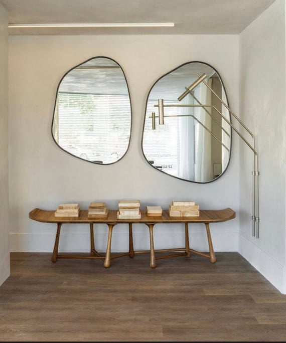 Asymmetrical Mirror Unique Home Decor Irregular Mirror Aesthetic