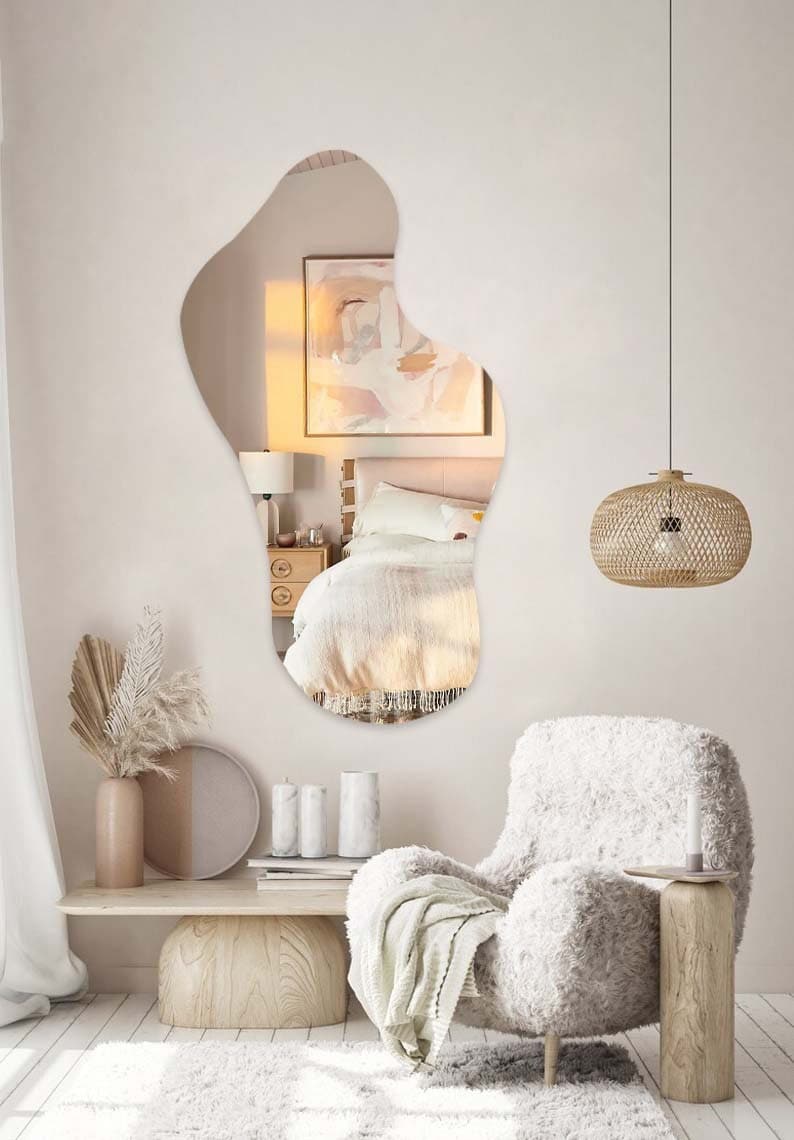 Asymmetrical Mirror Home Decorirregular Mirroraesthetic | Etsy