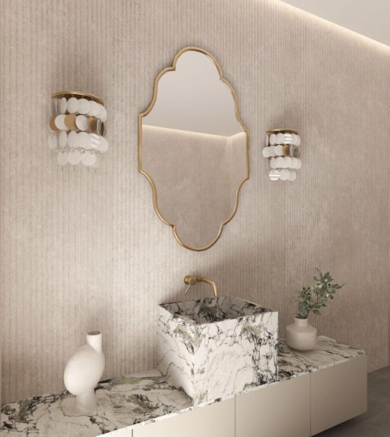 Tuscan Style Vanity Mirrors Bathroom