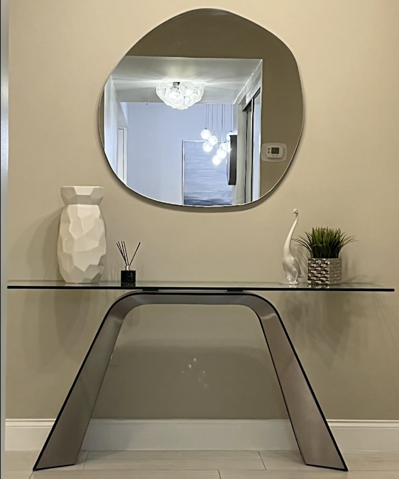 Asymmetrical Mirror Home Decor,Irregular Mirror,Aesthetic Mirror Wall Decor image 3