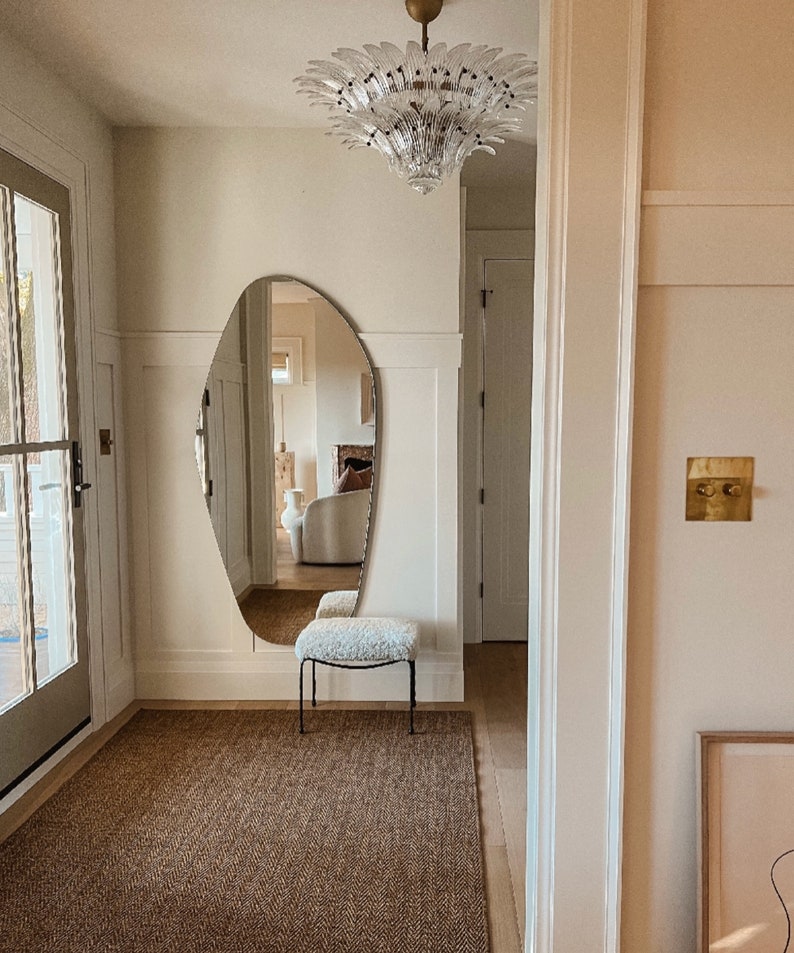 Biga Asymmetrischer Spiegel, Heimdekoration, ästhetischer Wandspiegel, Badezimmer-Design, unregelmäßiger Spiegel mit individuellem Design Bild 10