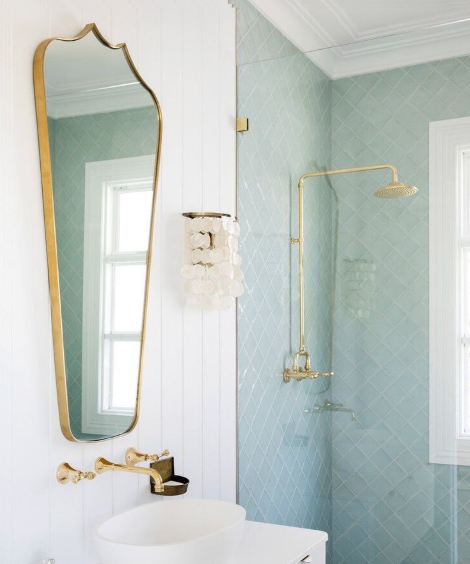 Itana Irregular Italian Style Bathroom Mirror Asymmetrical - Etsy
